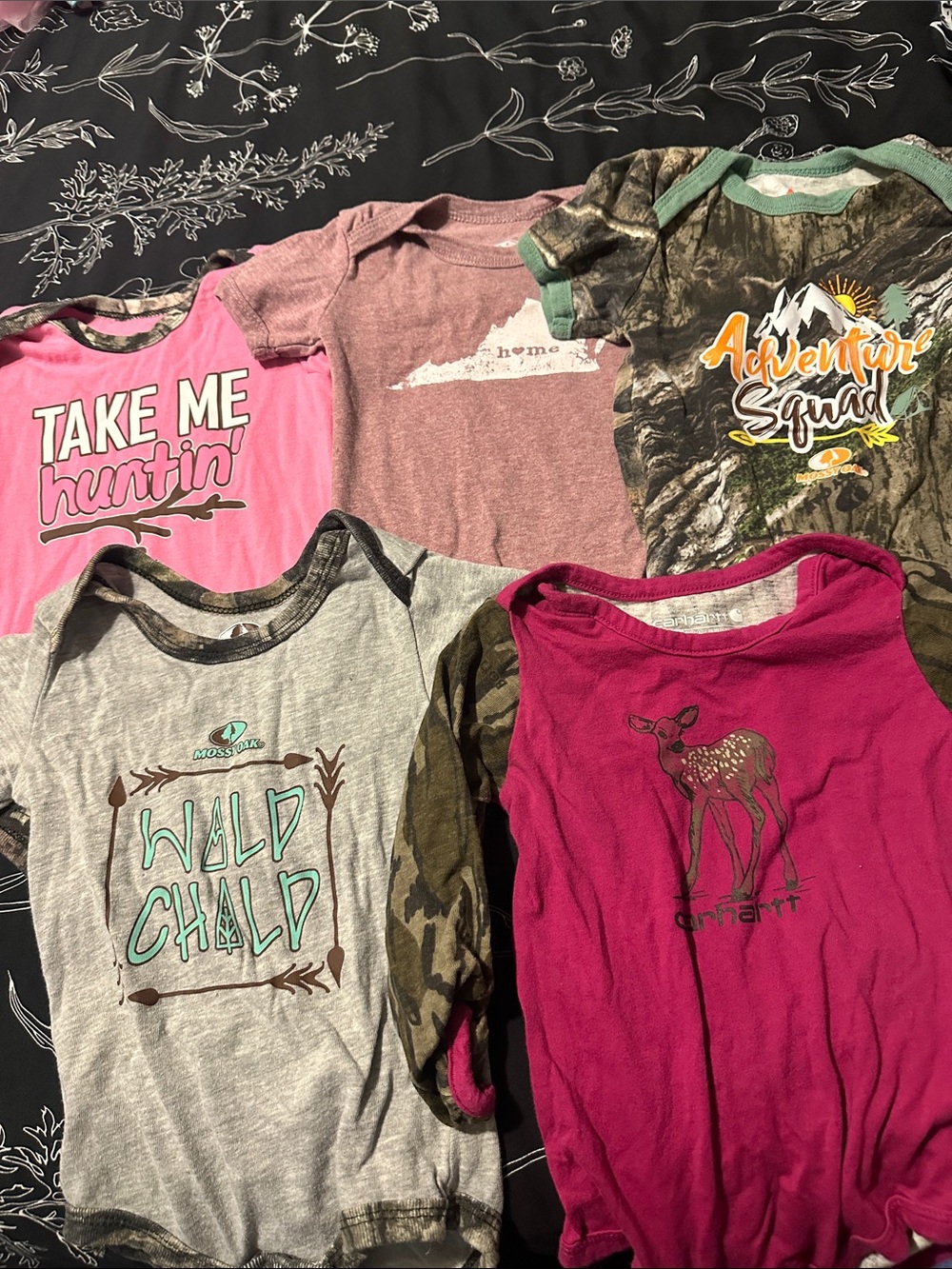 Carhartt Girls' Pink Fawn Graphic Short Sleeve Tee